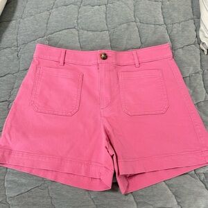 LOFT Pink Palmer Shorts
